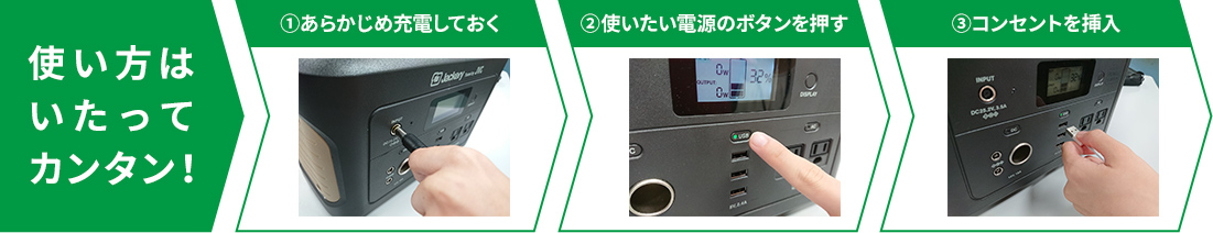 使い方はいたってカンタン!