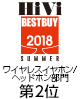 HiVi 2018年 夏のベストバイ
ワイヤレスイヤホン/ヘッドホン部門	第2位 