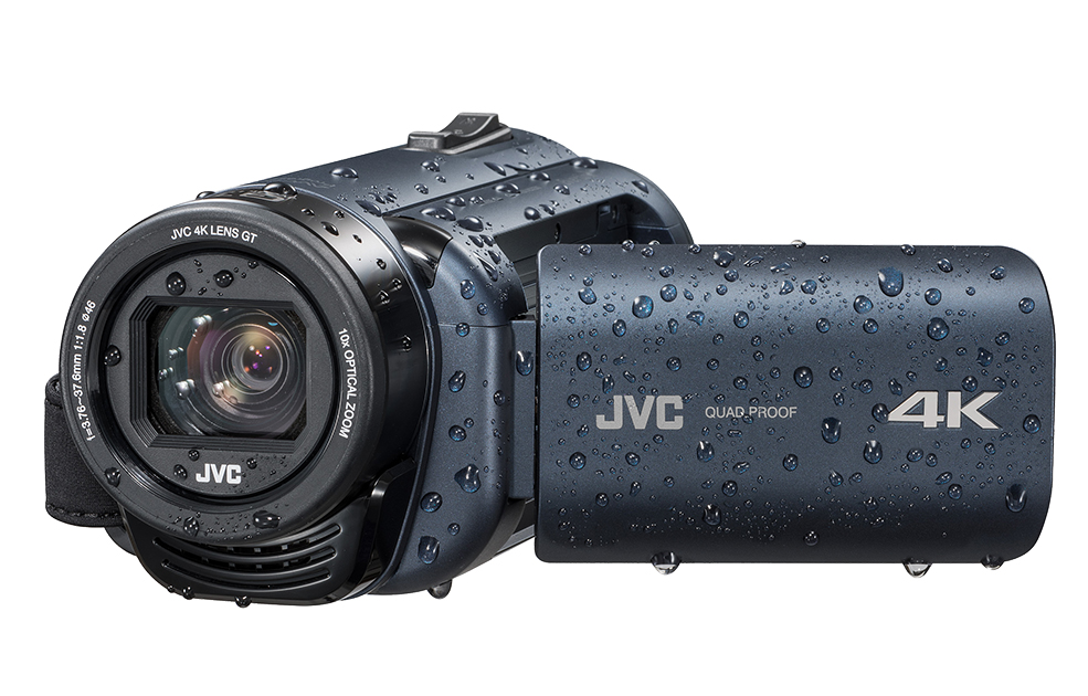 ビデオカメラ JVC GZ 長時間バッテリー 衝撃耐性 ホワイト