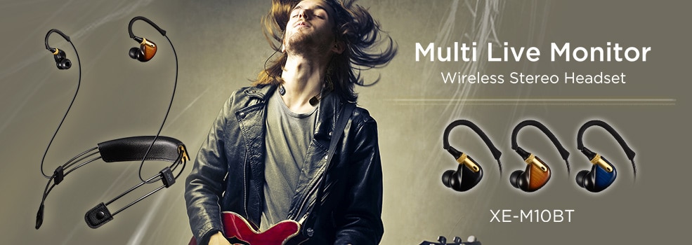 Multi Live Monitor Wireless Stereo Headset XE-M10BT