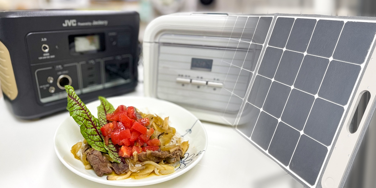 ポータブルソーラーパネルで電気のちょこっと貯金をしながら初夏の