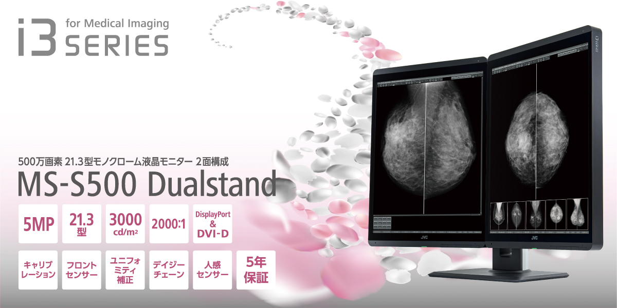 500万画素21.3型モノクローム液晶モニターMS-S500 Dualstand | 法人/業務用製品・サービス | JVC