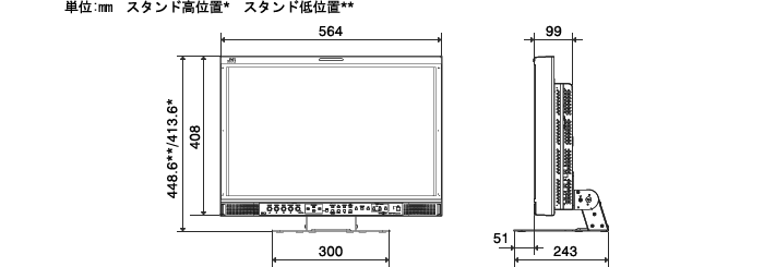 外観寸法図　DT-3D24G1