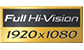 Full Hi-Vision 1920×1080