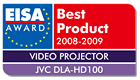 EISA AWARD Best Product 2008-2009 VIDEO PROJECTOR JVC DLA-HD100