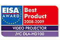 EISA AWARD Best Product 2008-2009 VIDEO PROJECTOR JVC DLA-HD100