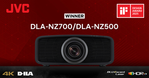 JVC iF DESIGN AWARD 2025 WINNER DLA-NZ700/DLA-NZ500 4K D-ILA BLUEscent Laser HDR10+