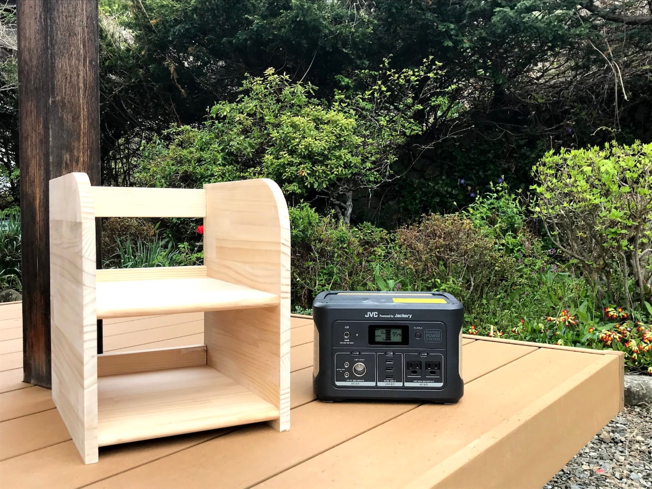 Diyや庭木の剪定にも ポータブル電源が大活躍 Bn Rb62 C ライフハック ポータブル電源 Jvc