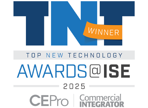 TNT WINNER TOP NEW TECHNOLOGY AWARDS@ISE 2025 CEPro Commercial INTEGRATOR