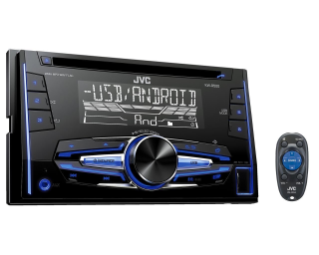 JVC KWR520 Radio 2DIN für Opel Tigra Twin Top matt chrom 