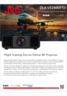 Leaflet DLA-VS2600FTD | Brochures | Simulation Projectors (SIM ...