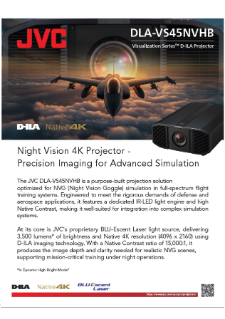 Leaflet DLA-VS45NVHB | Brochures | Simulation Projectors (SIM ...